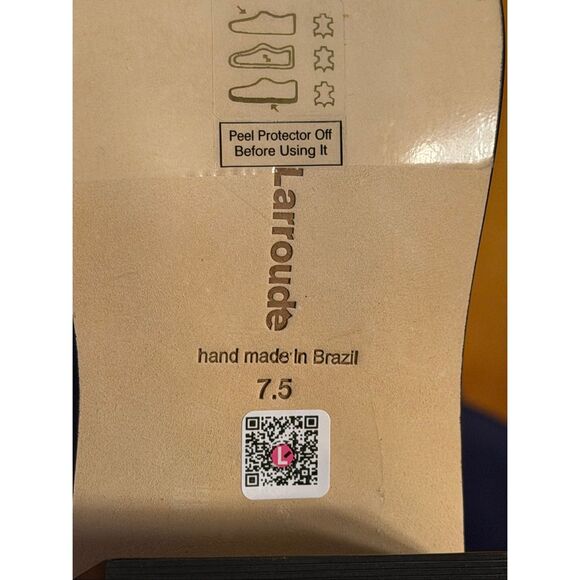 Larroudé Paloma Boot In Navy Suede Size 7.5 - Picture 8 of 8